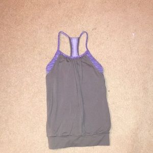 Purple and gray Ivivva tank top